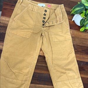 Anthropologie Tan Boyfriend Jeans Relaxed Fit